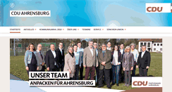 Desktop Screenshot of cdu-ahrensburg.de