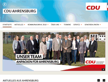 Tablet Screenshot of cdu-ahrensburg.de